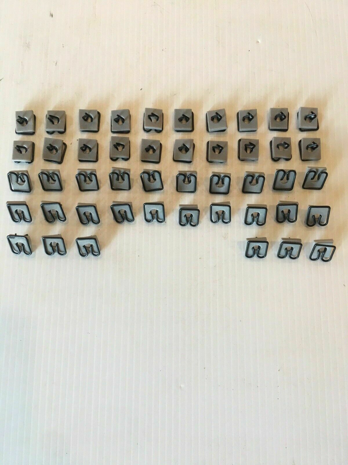 Molding Clips: 1955-1959 CHEVY TRUCK GMC CLIP KIT 46 Pc CAB AND DOOR MOLDING