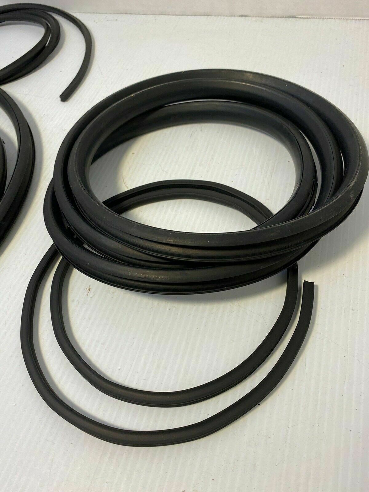 Weatherstrip: USA Made 1947 - 1955 Chevrolet GMC Truck Molded Rear 3 Window Seals Lockstrips