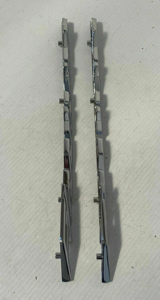 Moldings: New Show Chrome Fleetside Emblems Hardware 1958 1959 Chevy Truck Bed Script Pair