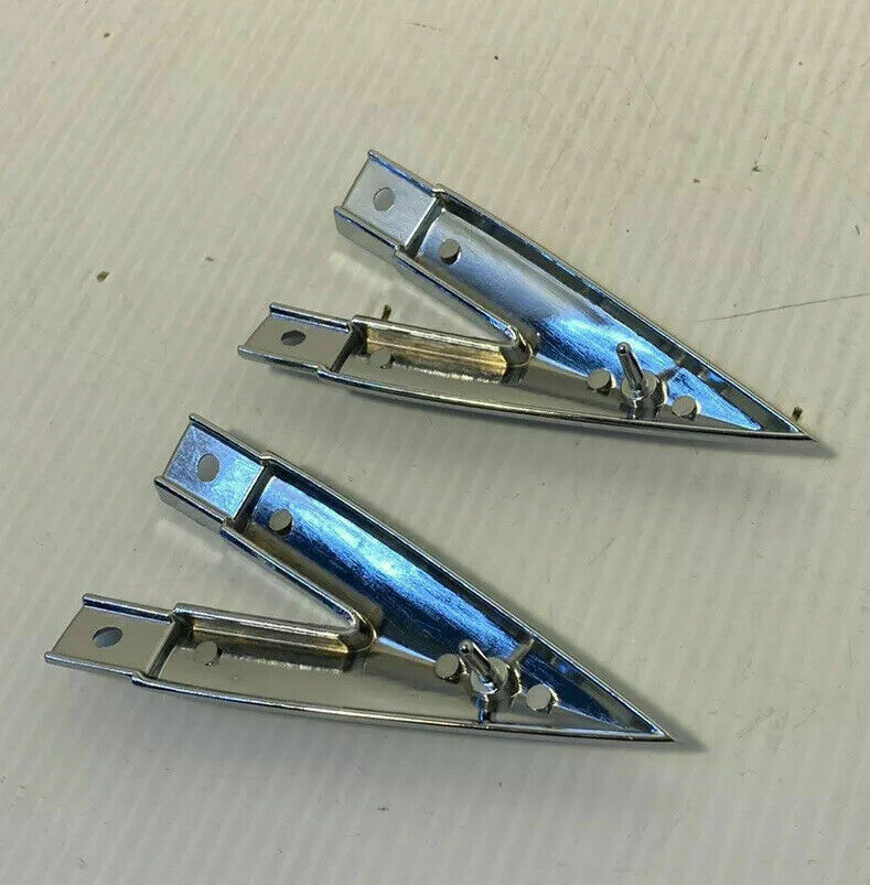 Moldings: 1958 1959 Chevy GMC Fleetside Pickup Truck Bedside Diecast Arrow Point Moldings