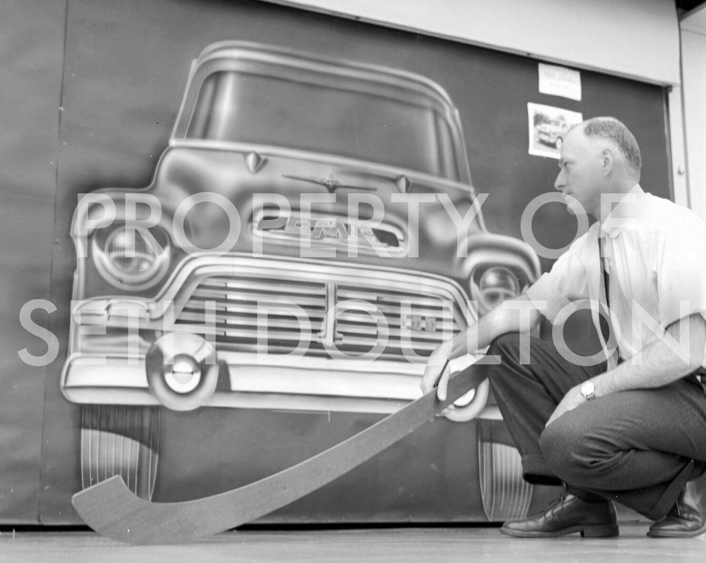 Posters: 1957 GMC Studio factory original photo vintage print ad Large 16" X 20” poster