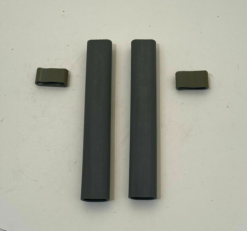 TAILGATE CHAIN COVERS: FLEETSIDE TAILGATE CHAIN COVERS CHEVY TRUCK GMC 1960 - 1966 OEM Color Gray Pair