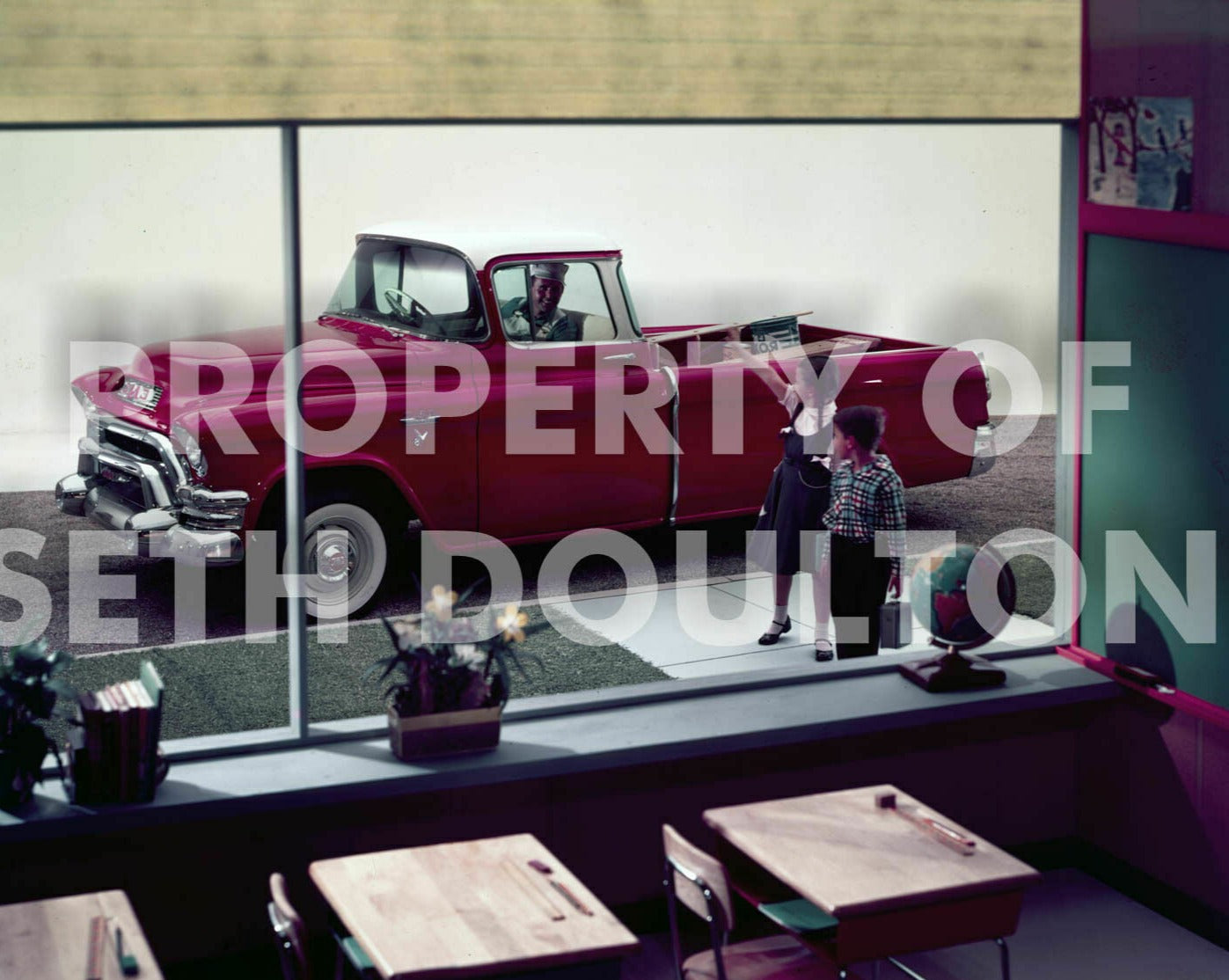 Posters: 1955 GMC rare factory original photo vintage print ad Large 16" X 20" poster