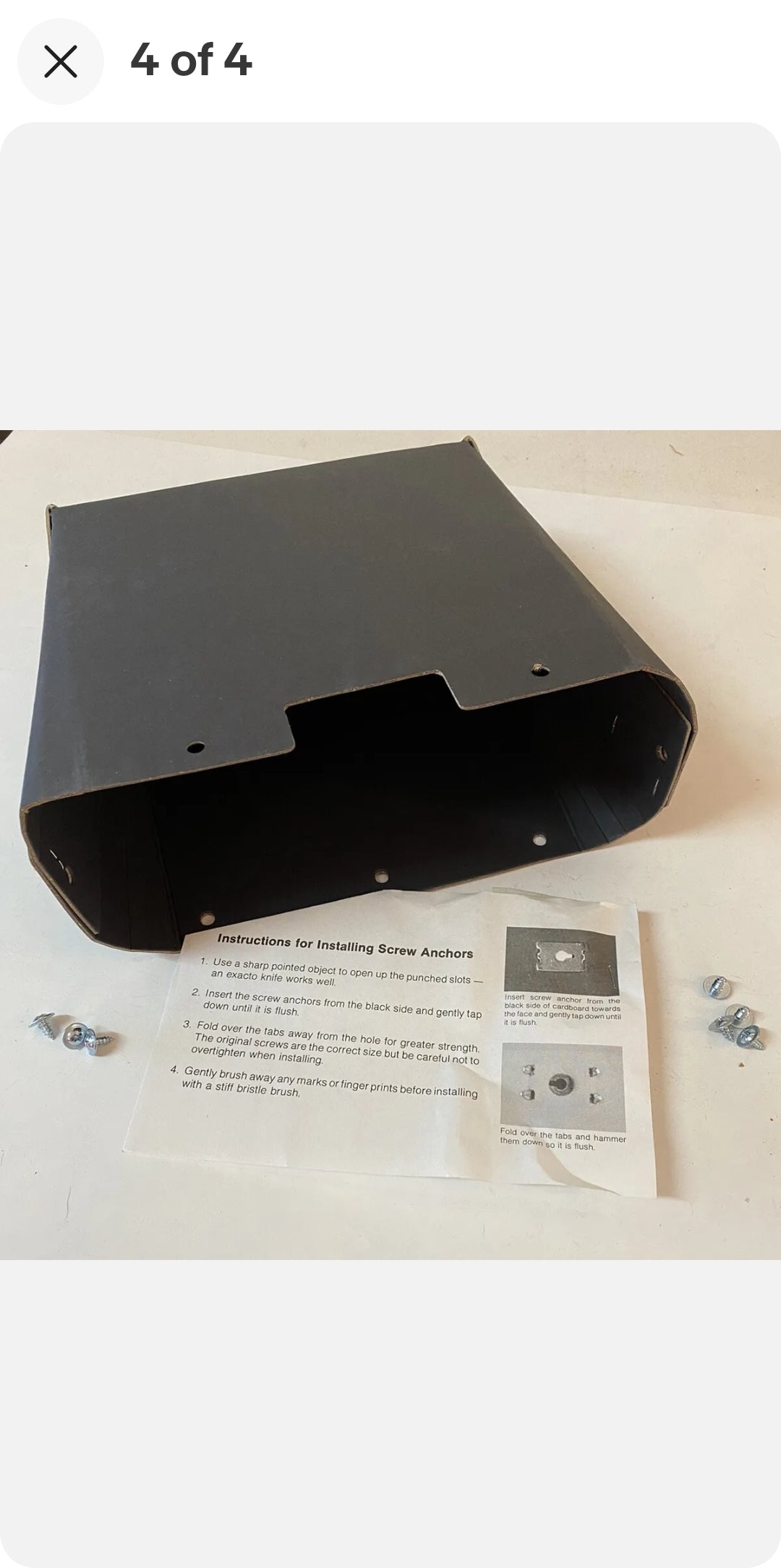 1955 - 1959 GMC (ONLY) TRUCK GLOVE BOX CARD BOARD LINER USA MADE