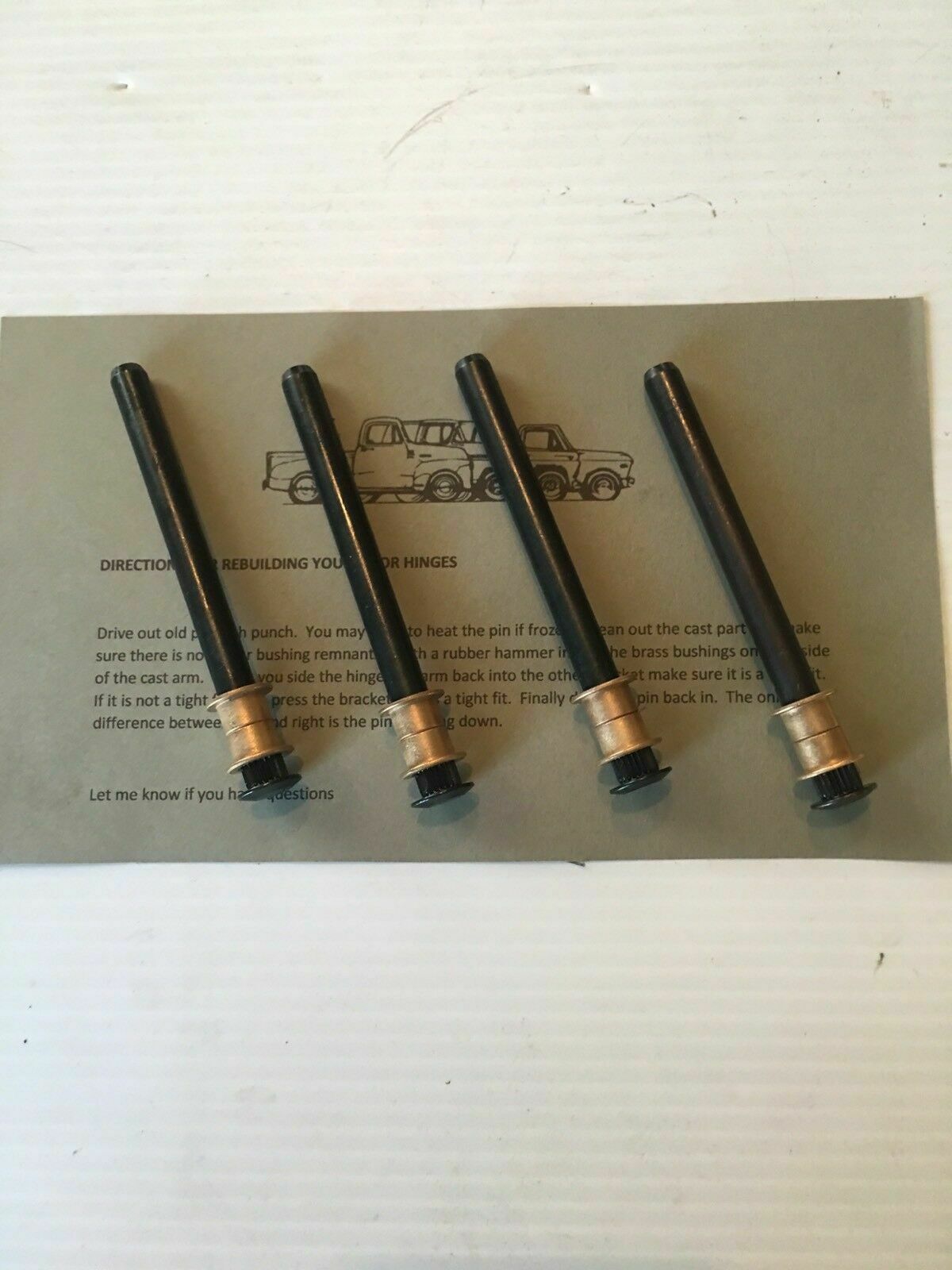 Door Hinge Rebuild Kits: 1960 - 1966 Chevy GMC Truck Door Hinge Rebuild Kit