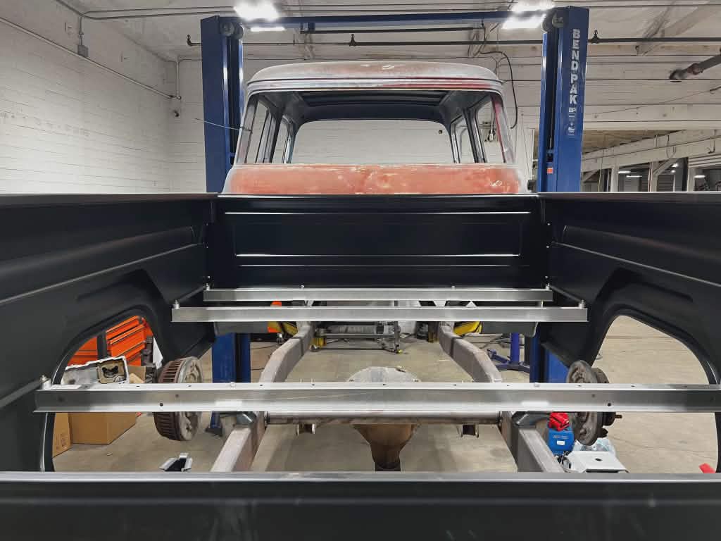 We are excited about how our Quality Classic Parts Crew Cab is coming along!