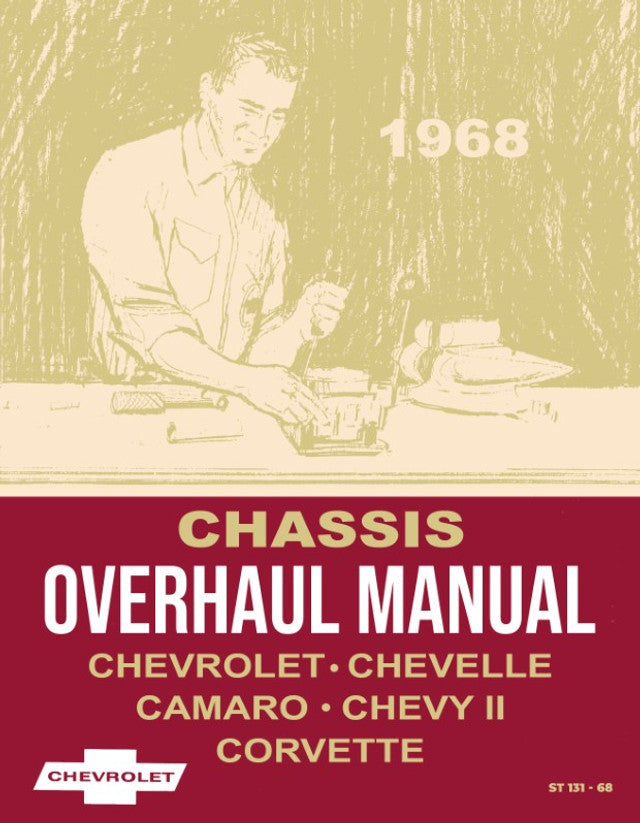 Licensed 1968 Chevy Shop Overhaul & Body Manuals  All Models Brakes Engine Electrical