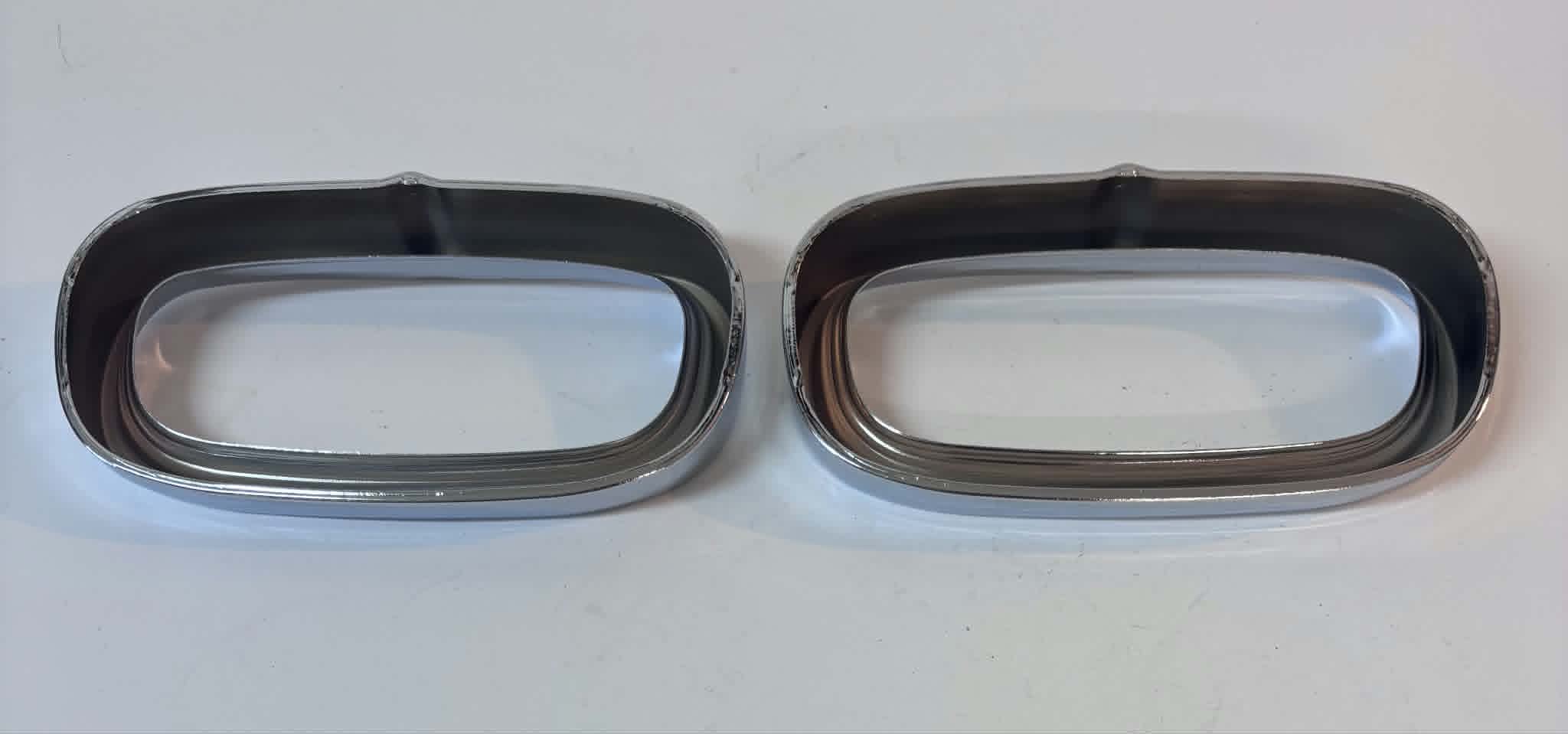 1958 1959 Chrome Park Light Bezel Pair