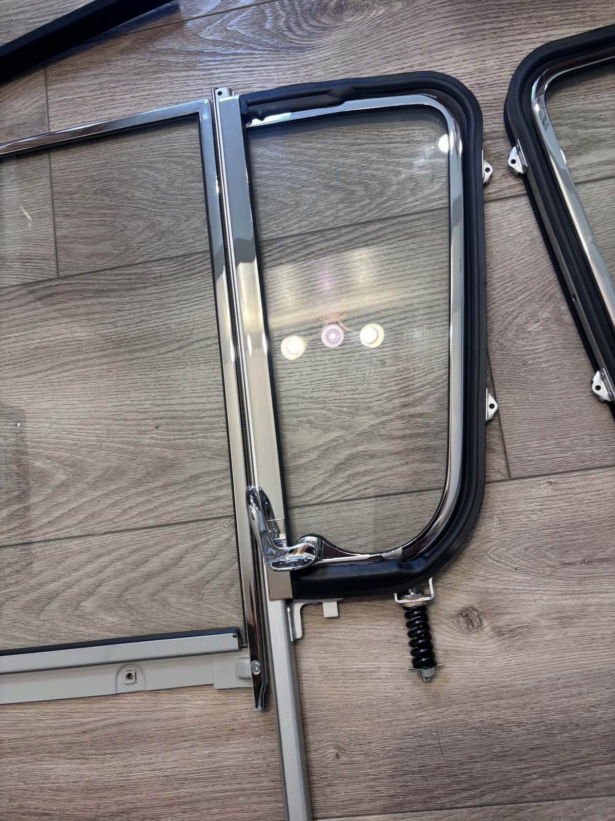 1955 - 1959 Chevy GMC Trucks Complete Clear Glass, Chrome framed Window Kit