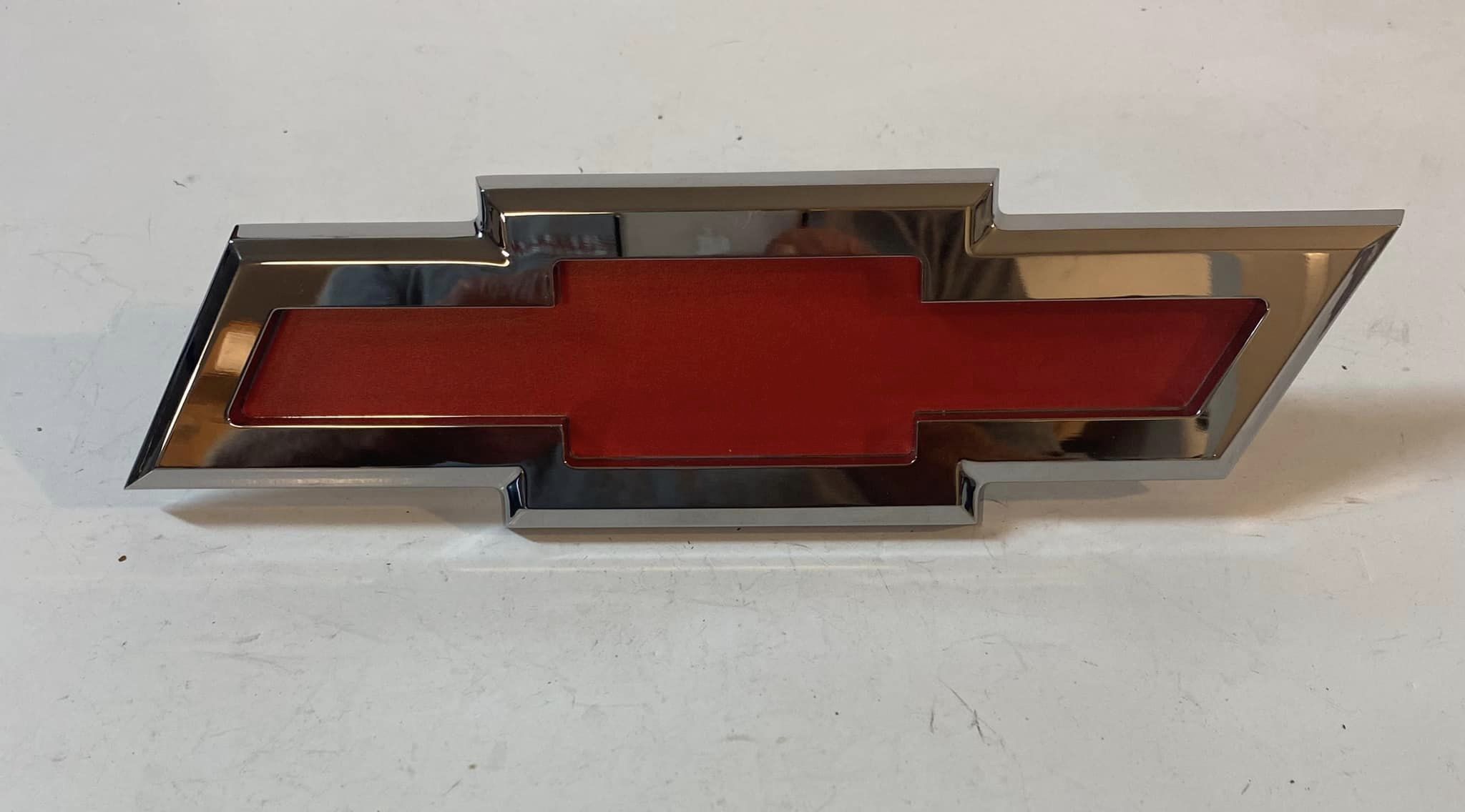 1955 - 1958 Show Chrome Chevy Cameo Truck New Bowtie Tailgate Emblem