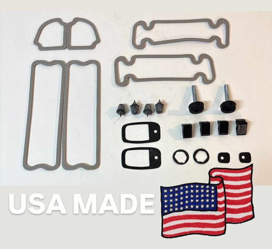 Gaskets: 1971 1972 Chevy GMC Truck Door Handle / Lock Gasket Lens Rubber Bumper Complete