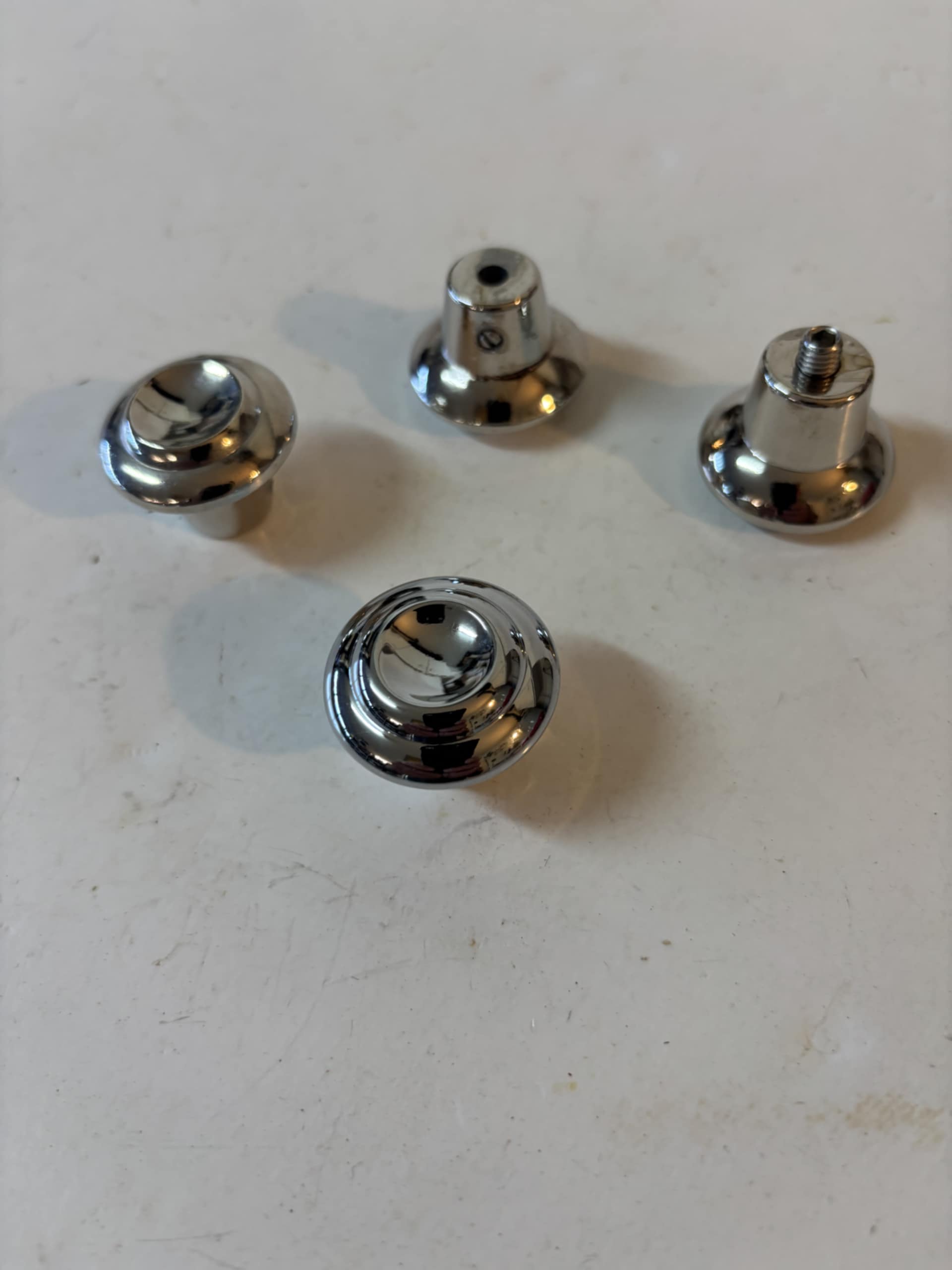 CHROME DASH KNOB SET 1955 - 1959 CHEVY GMC TRUCK CORRECT Shape (5)