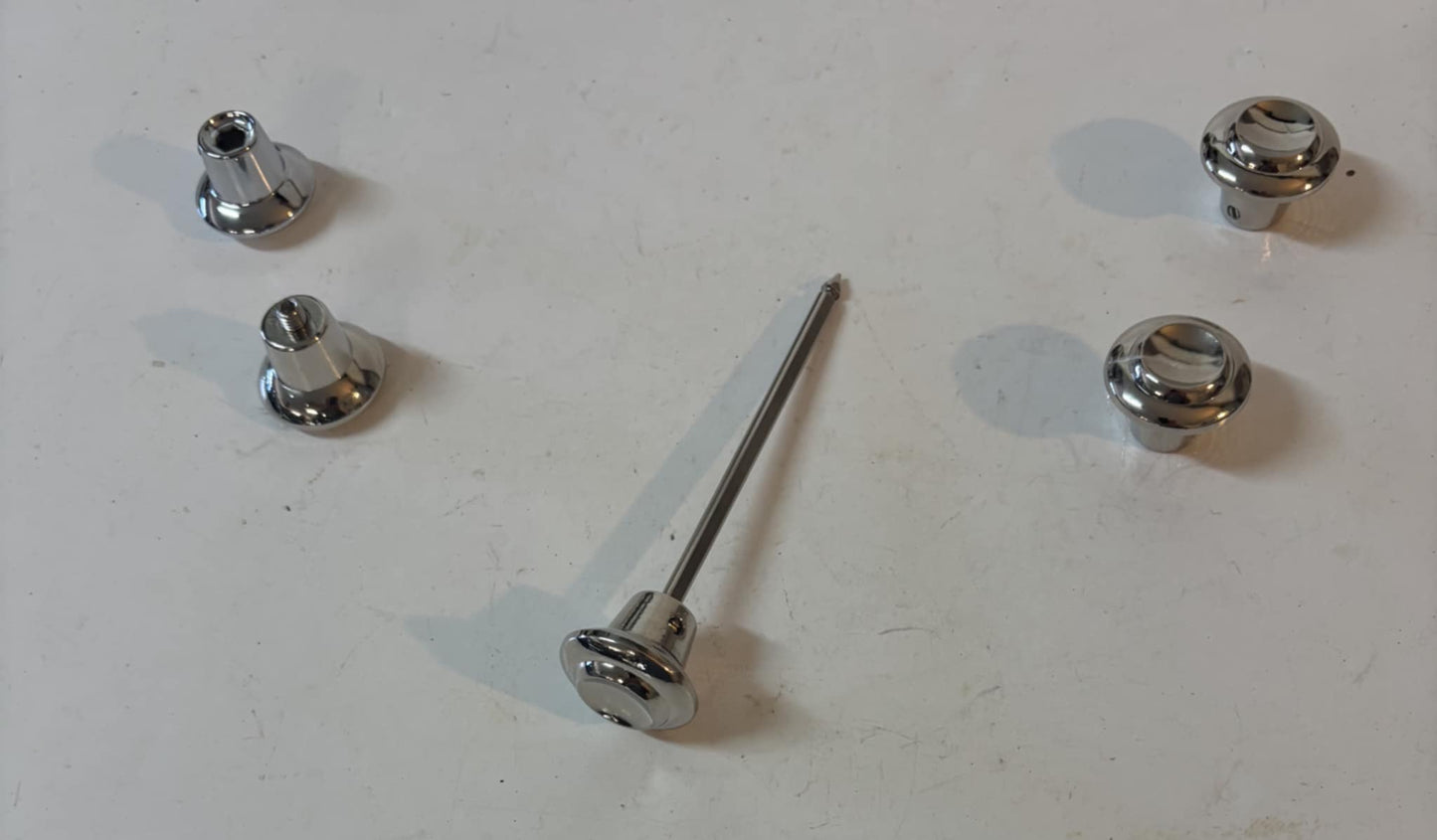 CHROME DASH KNOB SET 1955 - 1959 CHEVY GMC TRUCK CORRECT Shape (7)