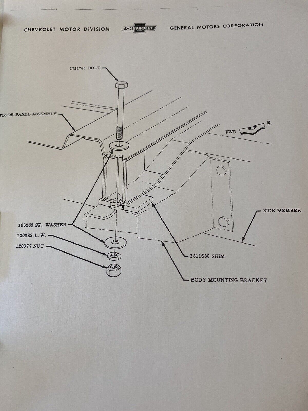 1955 2nd -1959 Cab Mount Kit Complete Chevy GMC Pickup Truck Half Ton 3/4 1 Ton