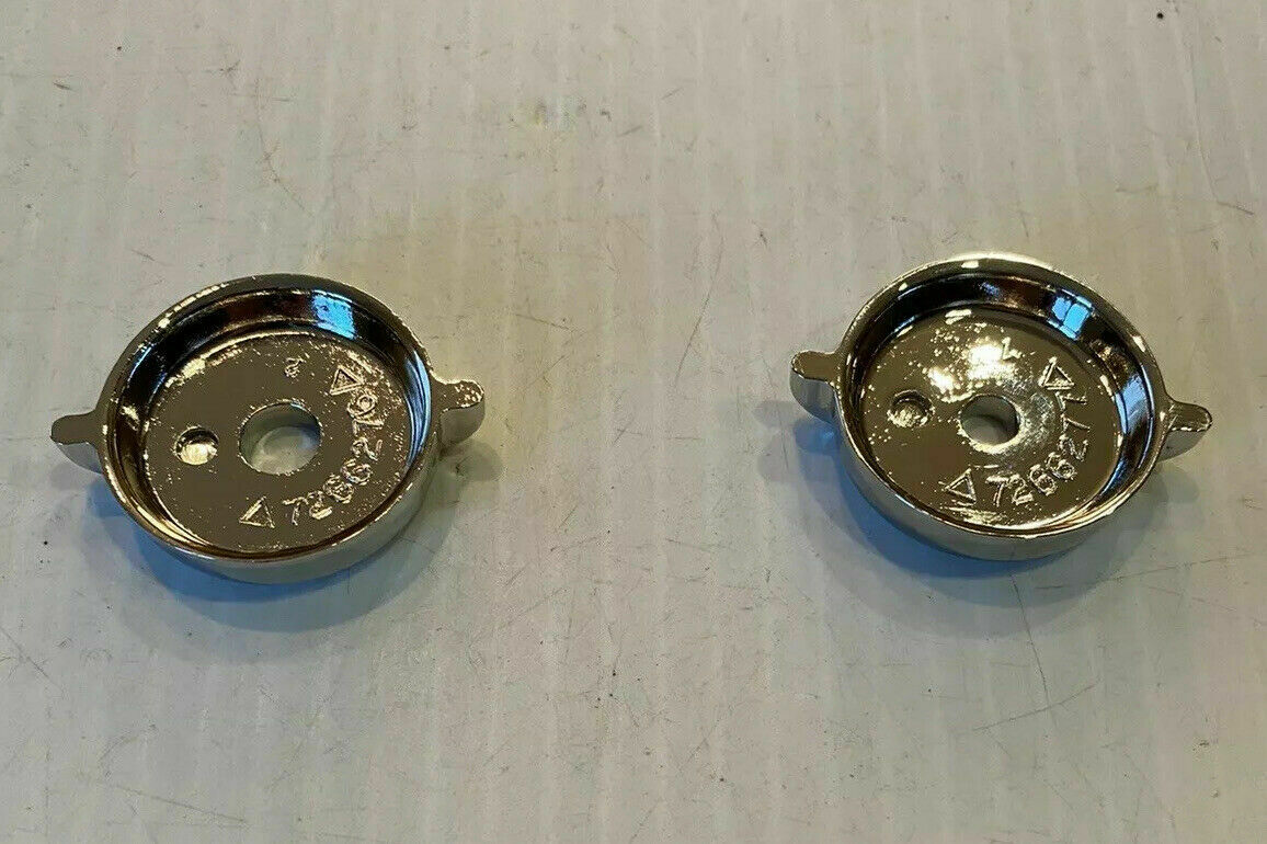 Knobs: NEW GMC Truck Radio Flipper 1955-1959 Die Cast Chrome Knobs Pair