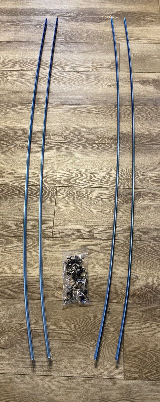 1958 1959 Apache Fleetside Chevy GMC Long Bed Trim Set Factory (4 Piece) Clips