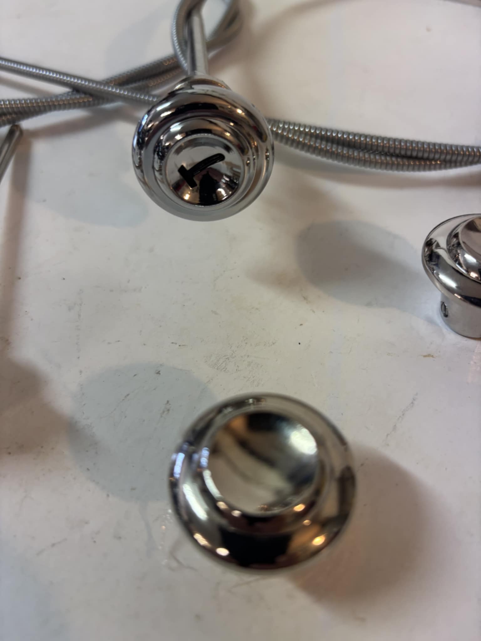 CHROME DASH KNOB SET (7) 1955 - 1959 CHEVY GMC TRUCK CORRECT Shape