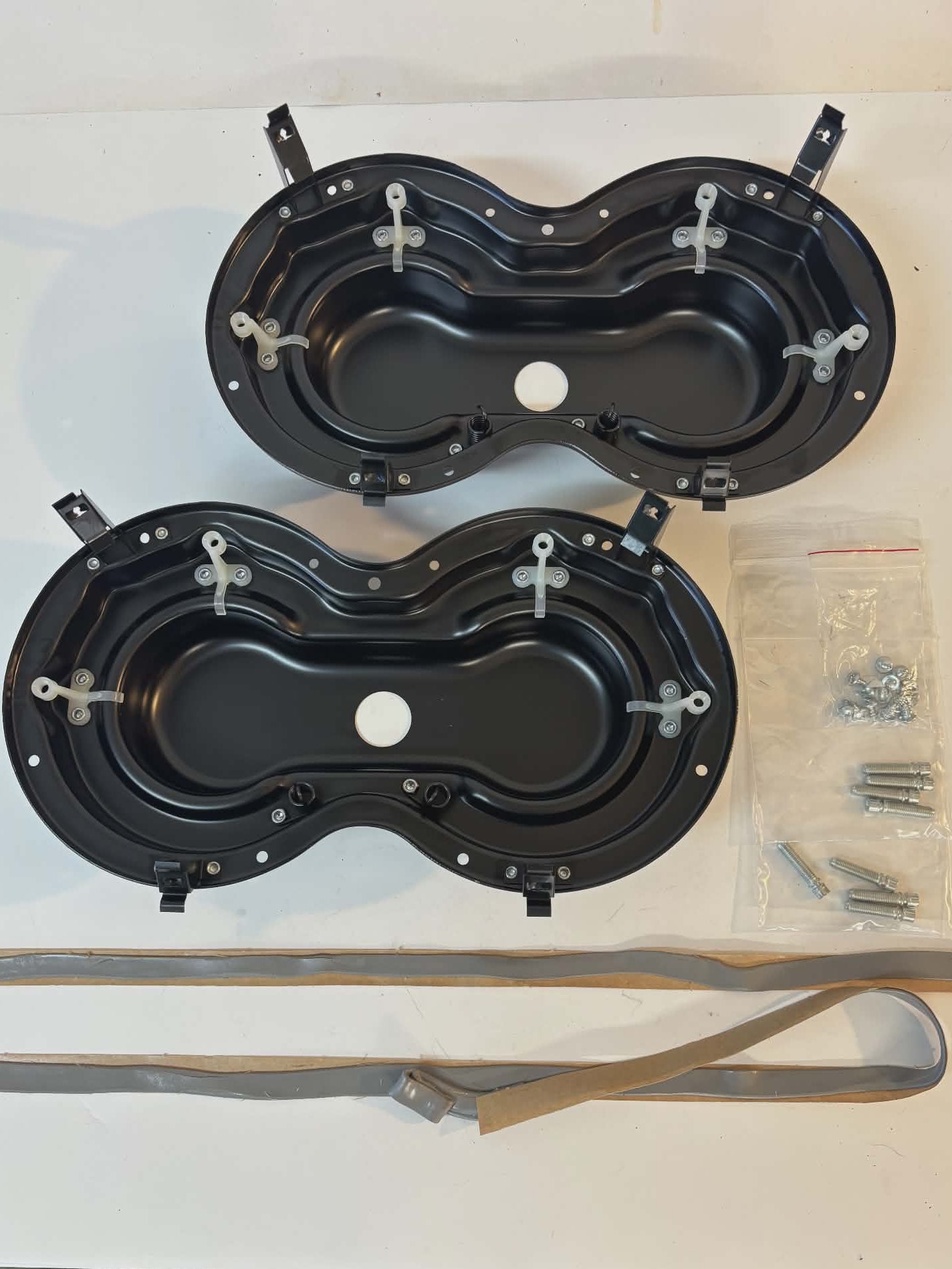 NEW 1958 1959 Chevy & GMC Truck HEADLIGHT BUCKET ASSEMBLIES Complete Hardware Mounting Caulking