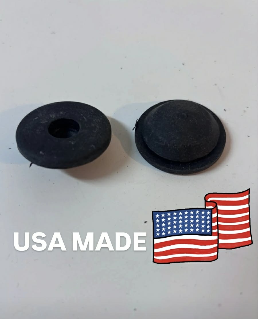 1955 - 1957 CHEVY SPARE TIRE WELL DRAIN HOLE RUBBER PLUGS USA MADE