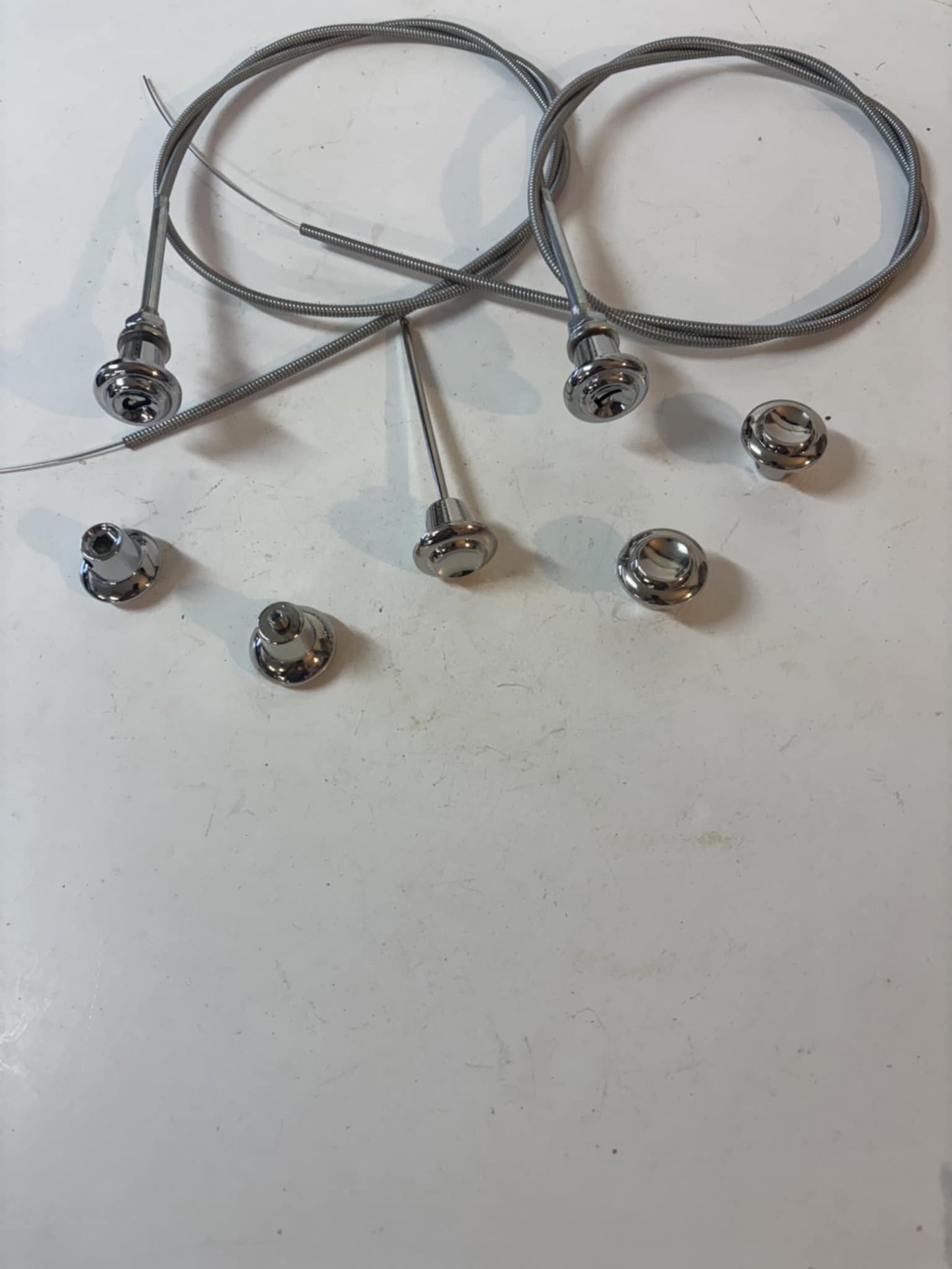 CHROME DASH KNOB SET (7) 1955 - 1959 CHEVY GMC TRUCK CORRECT Shape