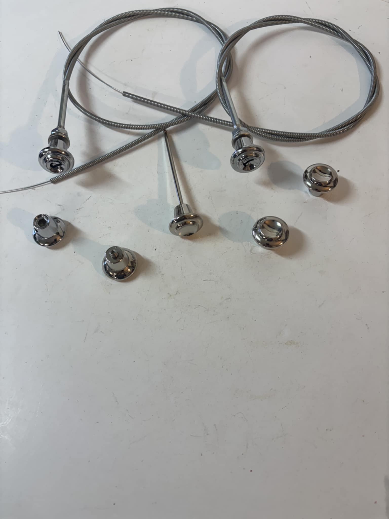 CHROME DASH KNOB SET (7) 1955 - 1959 CHEVY GMC TRUCK CORRECT Shape