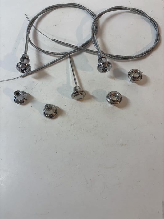 CHROME DASH KNOB SET (7) 1955 - 1959 CHEVY GMC TRUCK CORRECT Shape