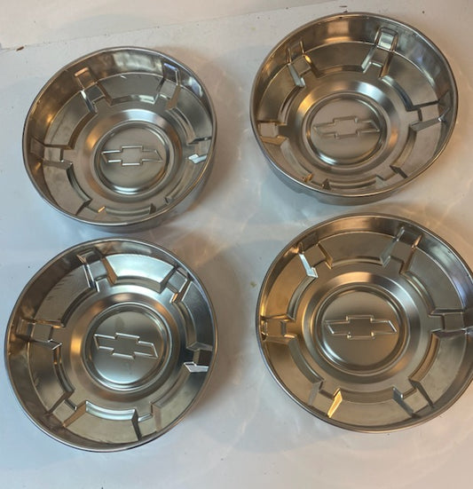 Stainless Steel Chevy Dog Dish Hubcaps 1973 - 1978