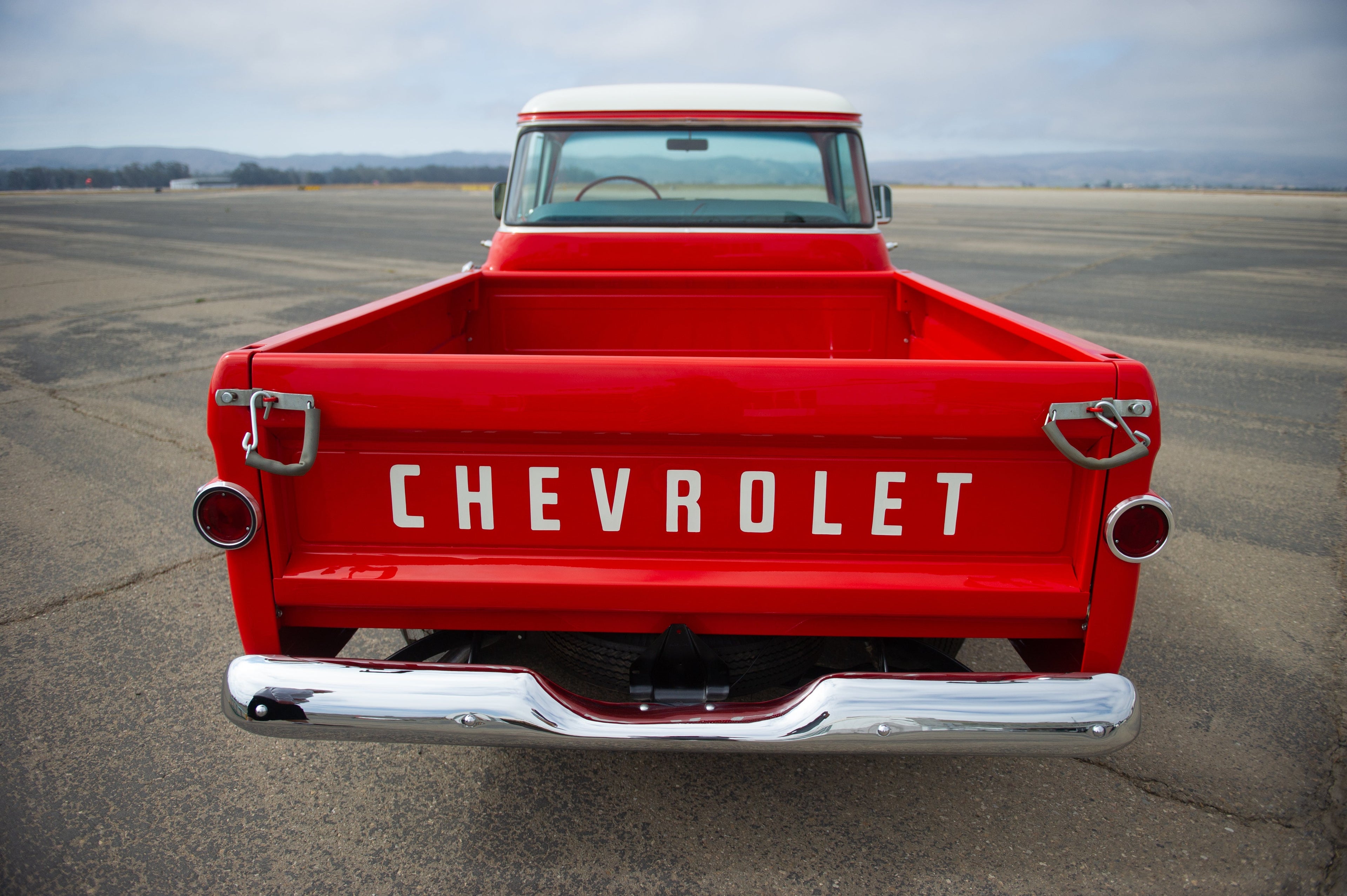 1955 - 1959 FRONT AND REAR  CHROME  FLEETSIDE BUMPERS