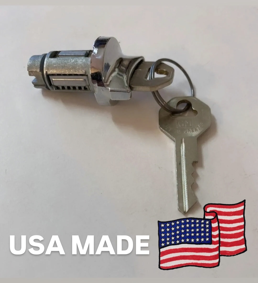 1955-1957 Chevy Bel Air 210 150 Ignition Switch Lock Cylinder With 2 GM Keys