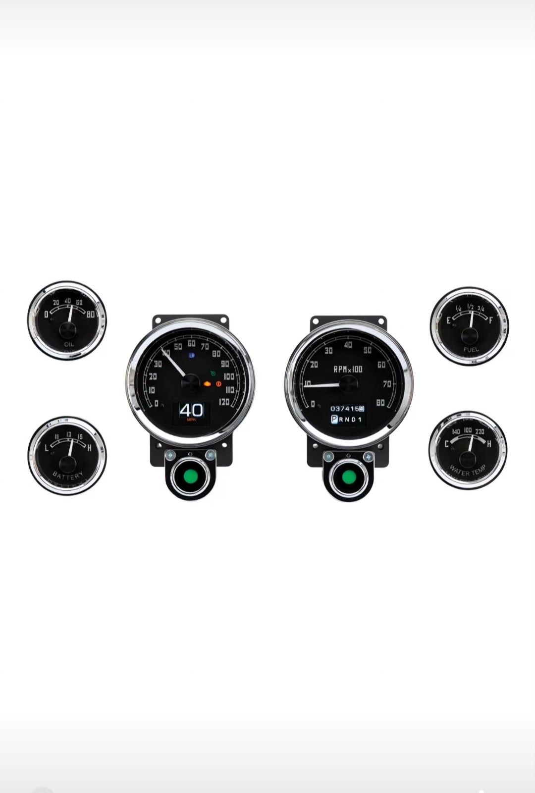New 1955 - 1959 Custom Gauge System Stock Dash Panel GMC Truck