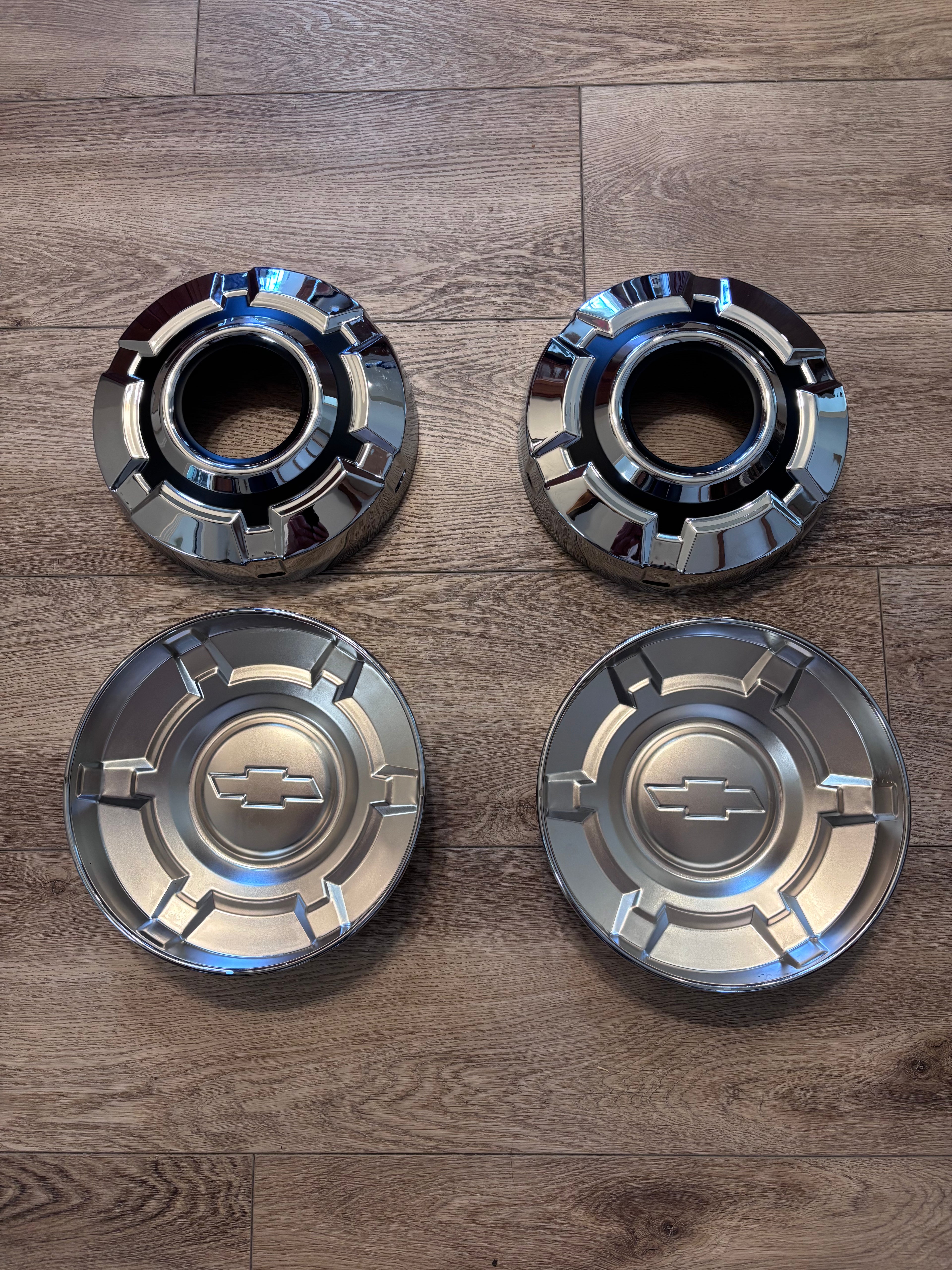 1969 - 1972 CHEVY TRUCK 1/2 TON 4x4 Dog Dish 10.5” HUBCAP WHEEL COVERS Set Of 4