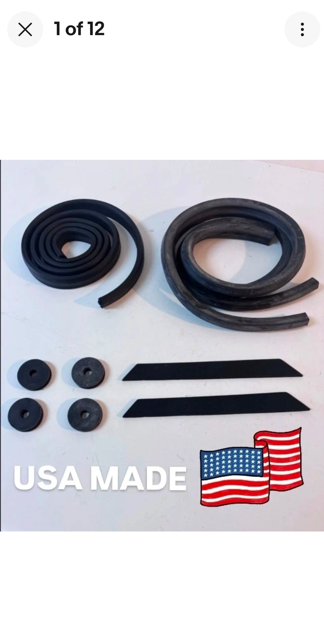 1955 - 1959 Chevy GMC Truck Inner Fender Front Sponge Seal 10pc Kit