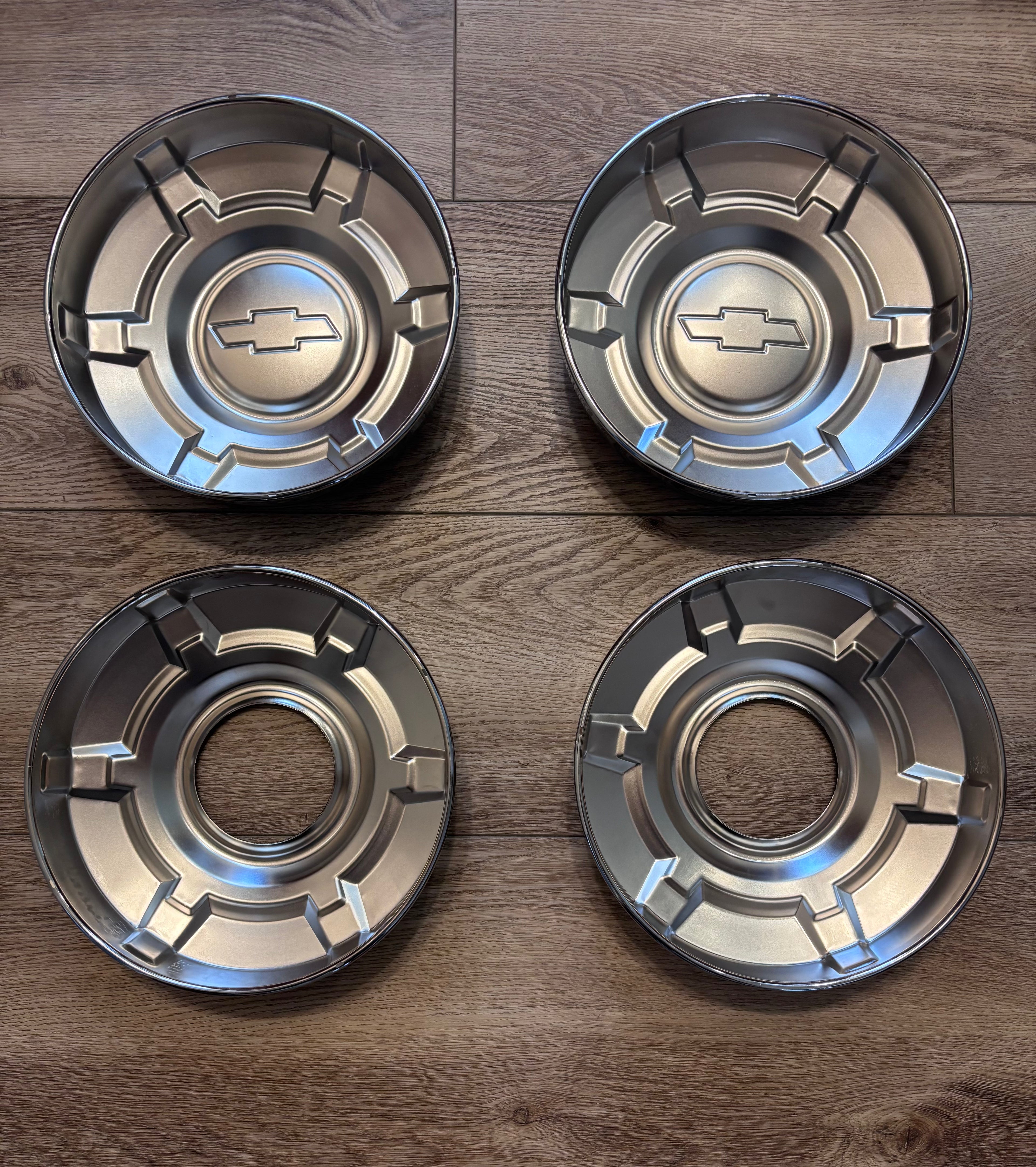 1973 - 1978 CHEVY TRUCK 1/2 TON 4x4 Dog Dish 10.5” HUBCAP WHEEL COVERS Set Of 4