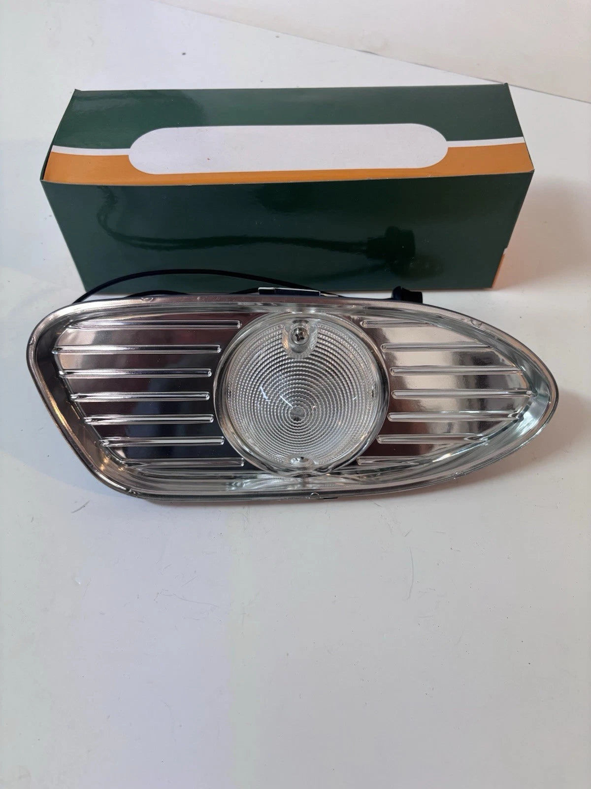 1958 1959 GMC Truck Park Light Lamp Complete Lens Bezel Housing Wires Left Hand