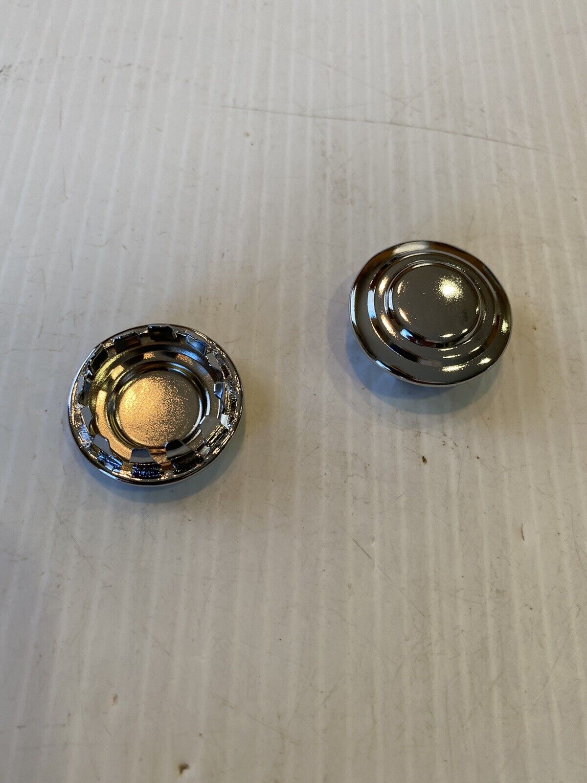 New 1955 - 1959 GMC Truck Chrome Steel Dash Hole Plugs 3 Free Ship