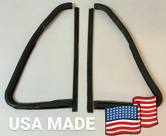 New USA Made Vent Window Rubber Weatherstrip Seal Pair 4pc 1964 - 1966 Chevy GMC