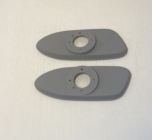 1958 1959 GMC Truck Park Light Bezels Pair Brand New Plastic Chrome GMC Style