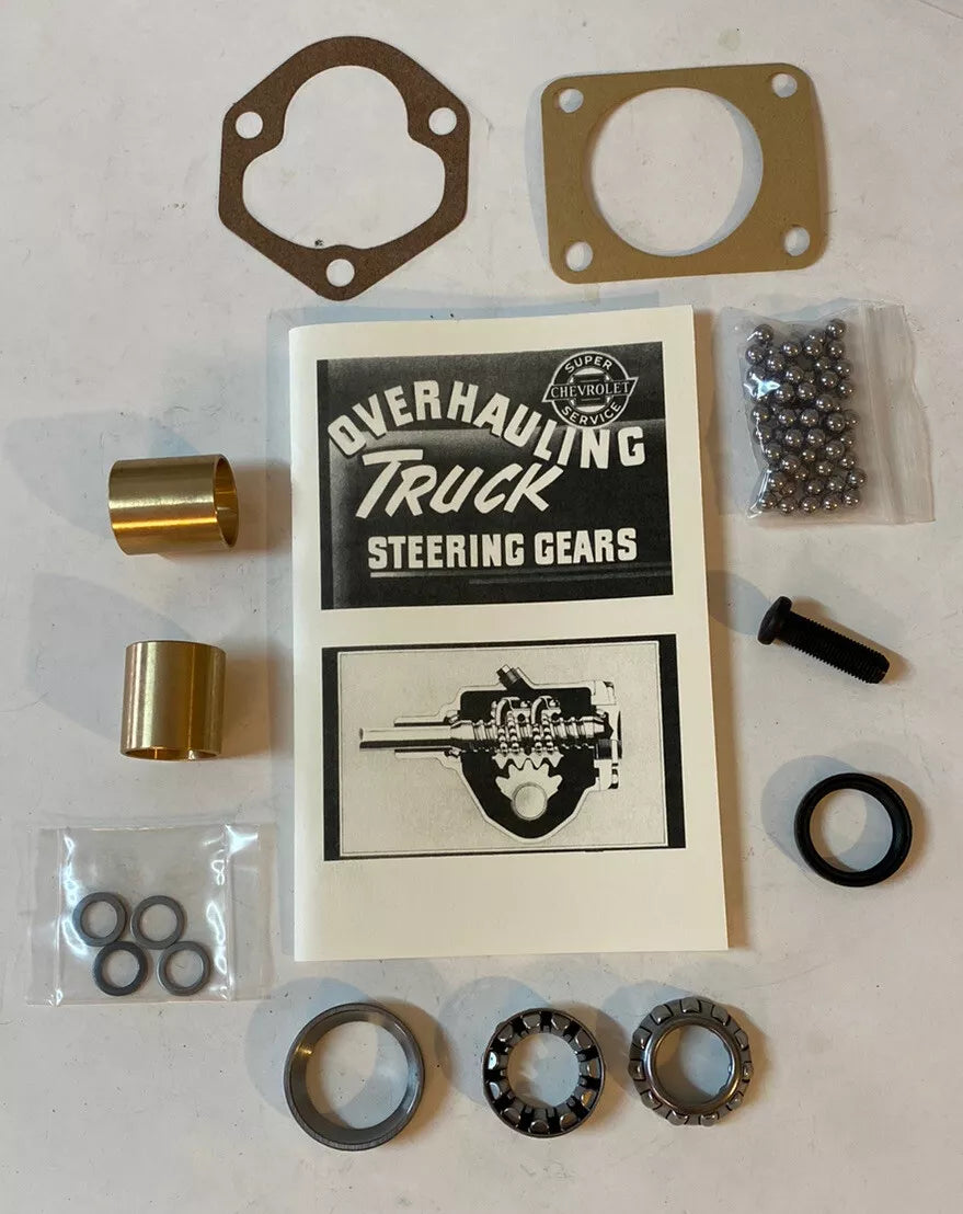 STEERING BOX REBUILD KIT CHEVY GMC TRUCK 1955 - 1959 New Complete Premium