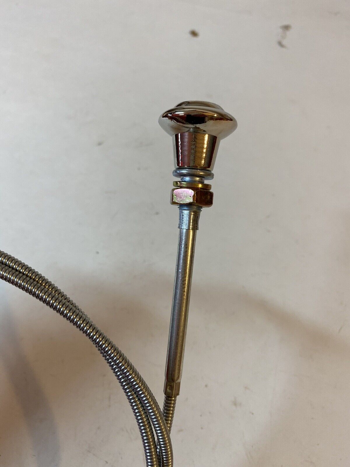 1955 - 1959 Chevy GMC Truck Dash Chrome Choke Throttle Vent Cable 63”