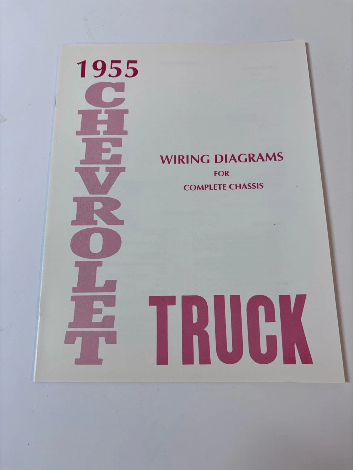 1955 Chevrolet Truck All Models Wiring Diagrams Manual