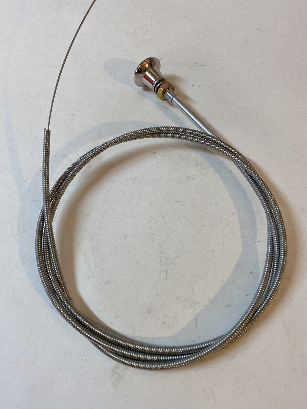1955 - 1959 Chevy GMC Truck Dash Chrome Choke Throttle Vent Cable 63”