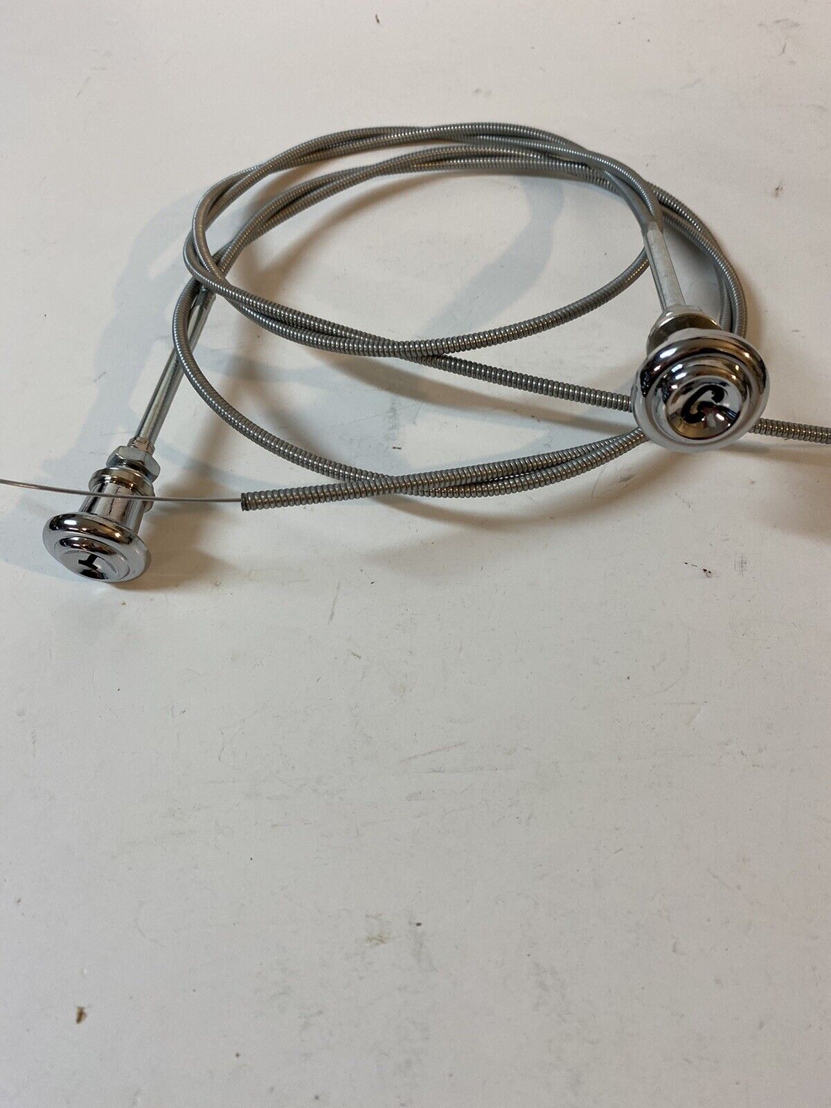 1955 - 1959 Chevy GMC Pickup Truck Chrome Choke & Throttle Cable Knob Set