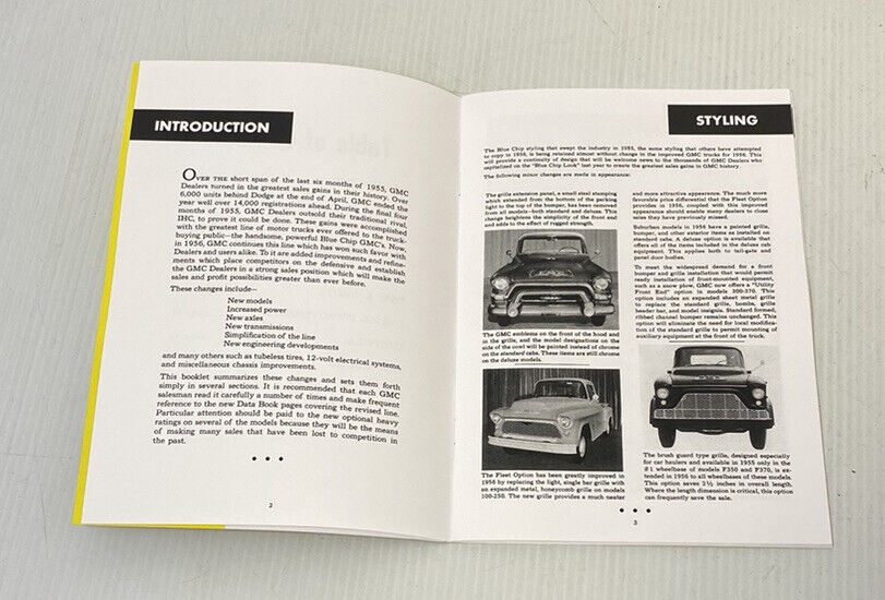 1956 GMC Truck New Models Features Specs And Data Book 24 Page Manual Rare