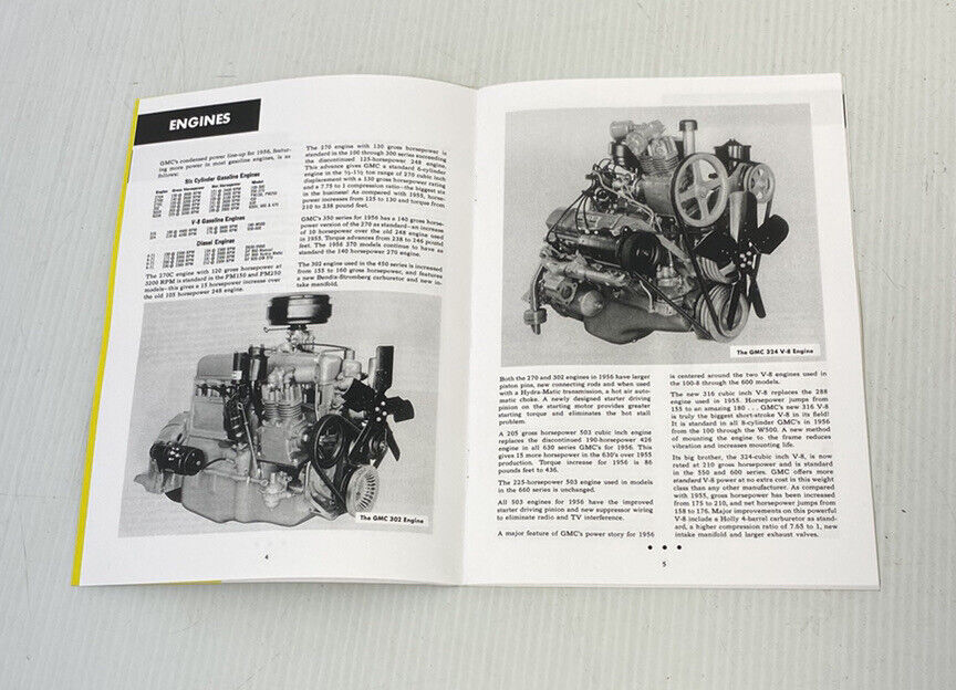 1956 GMC Truck New Models Features Specs And Data Book 24 Page Manual