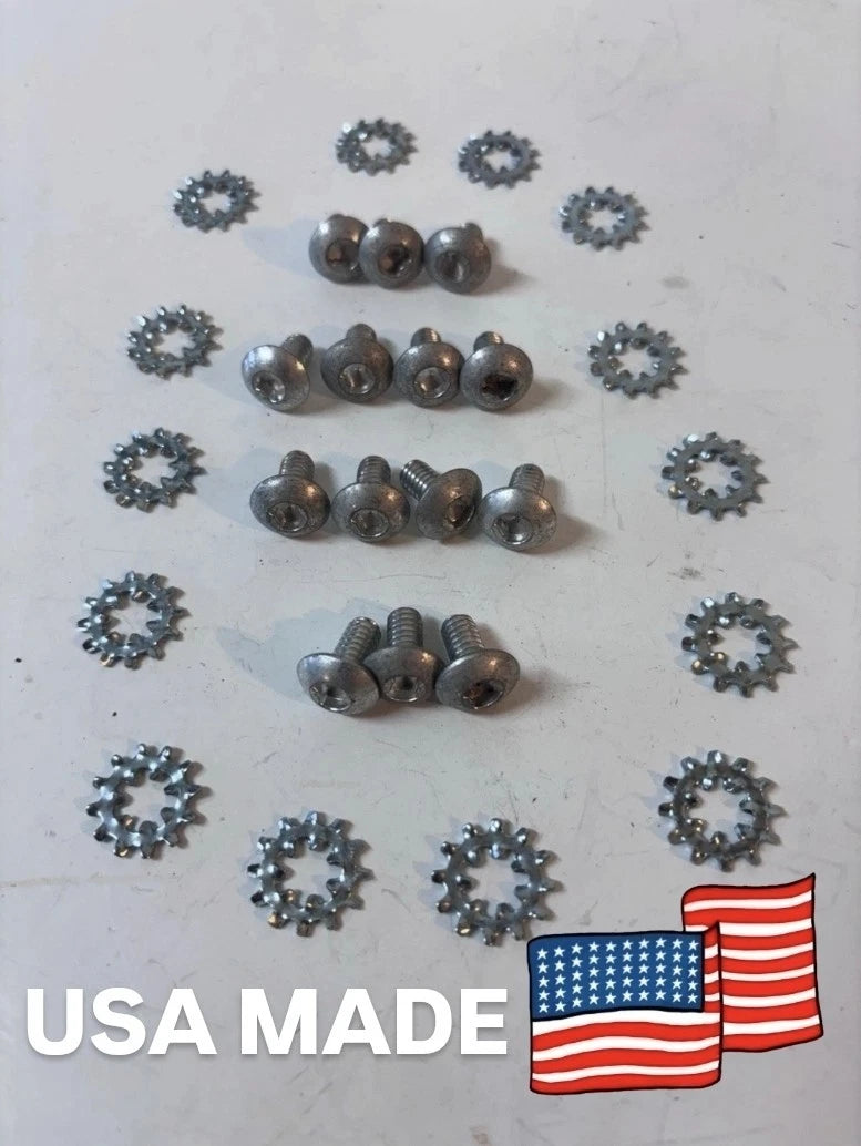 1955 - 1959 CHEVY GMC TRUCK WINDOW REGULATOR DOOR LINK 14pc  SCREWS CLUTCH HEAD