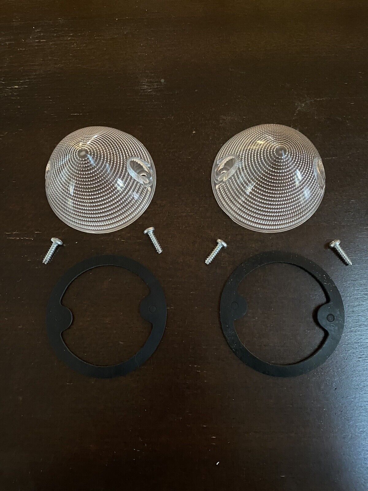1958 1959 GMC Truck Park Light Bee Hive Lenses Pair Brand New Screws Gaskets