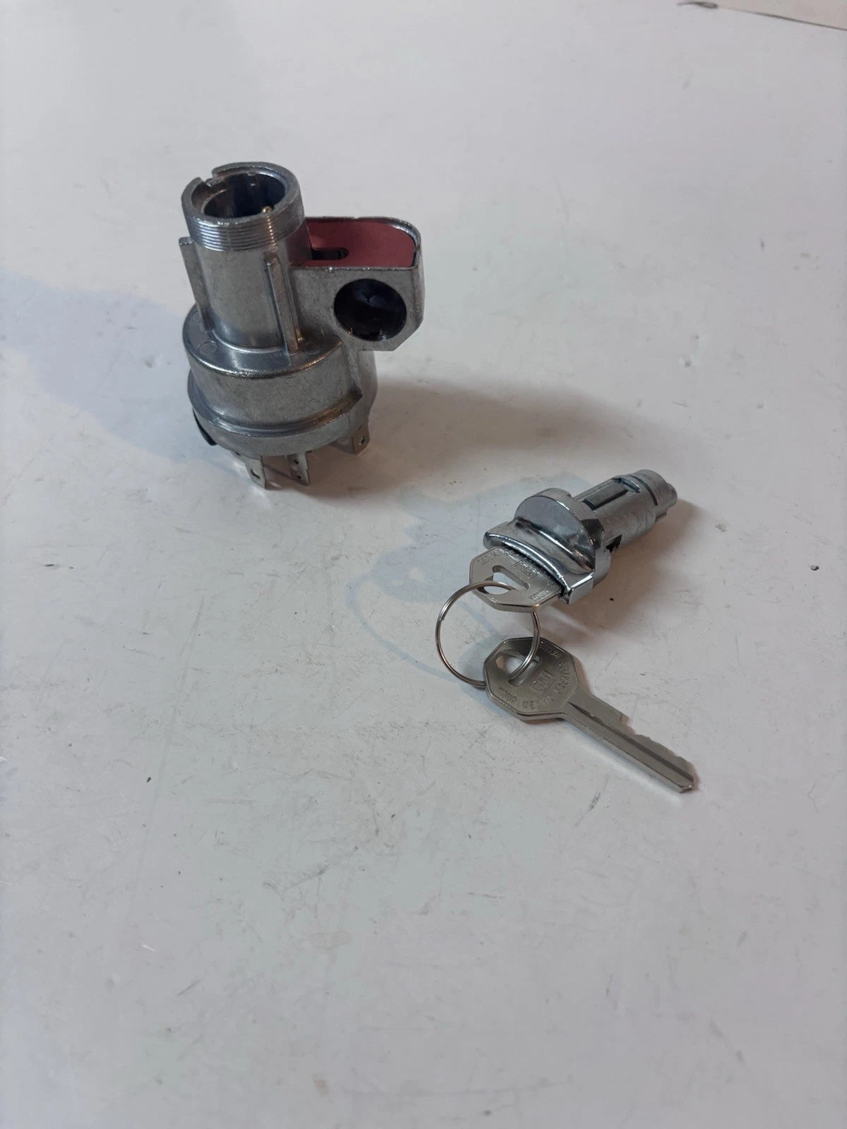 NEW 1116562 GM OEM 1959 Chevy Impala Del Ray Ignition Switch Key Cylinder & Nut
