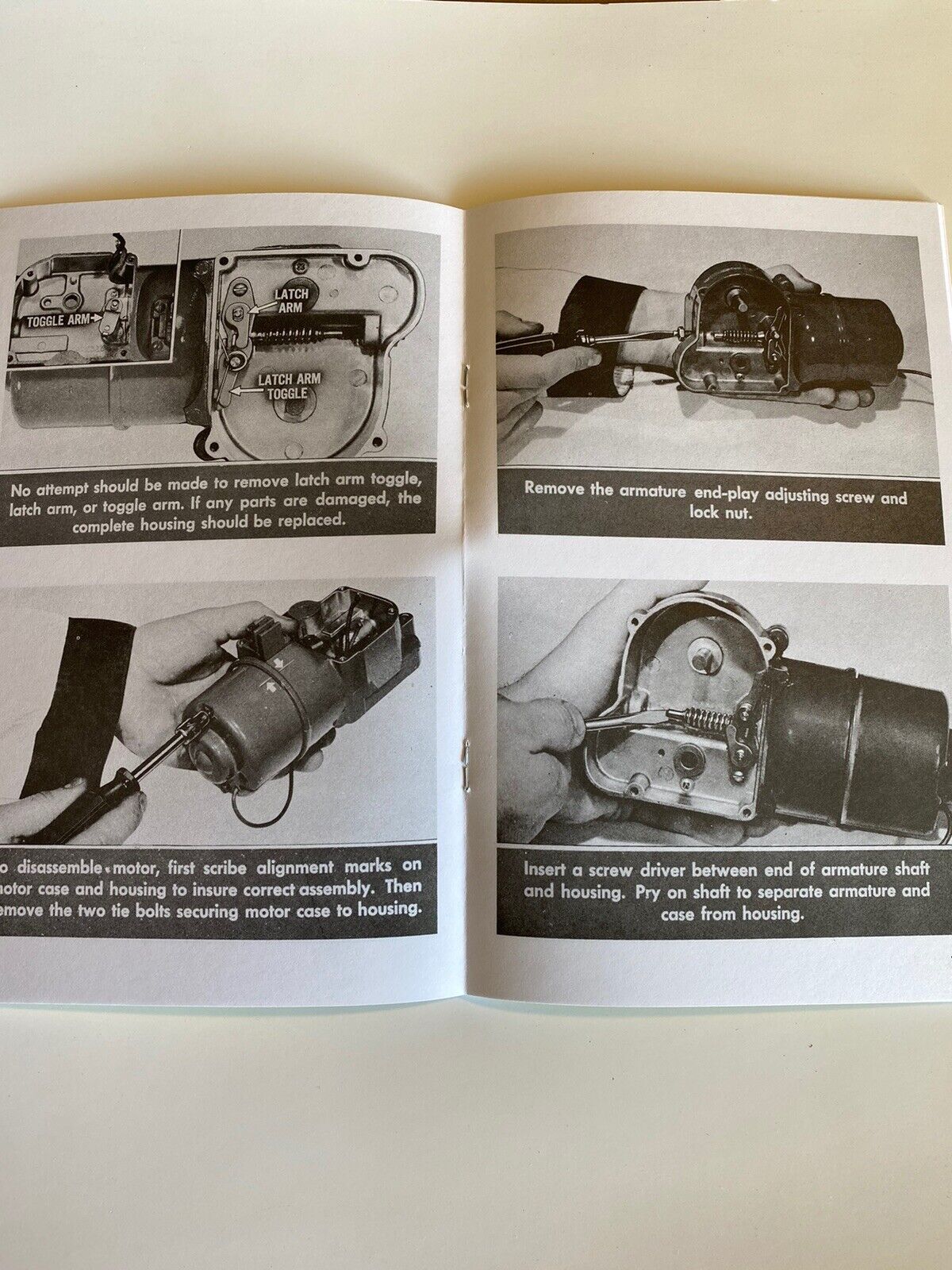 1955-1957 Chevy Electric Windshield Wiper Service Repair Book New