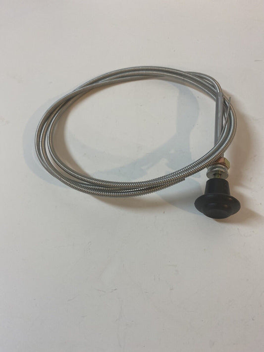 1955 - 1959 Chevy Truck Dash OEM Black Choke Throttle Vent Cable 63”