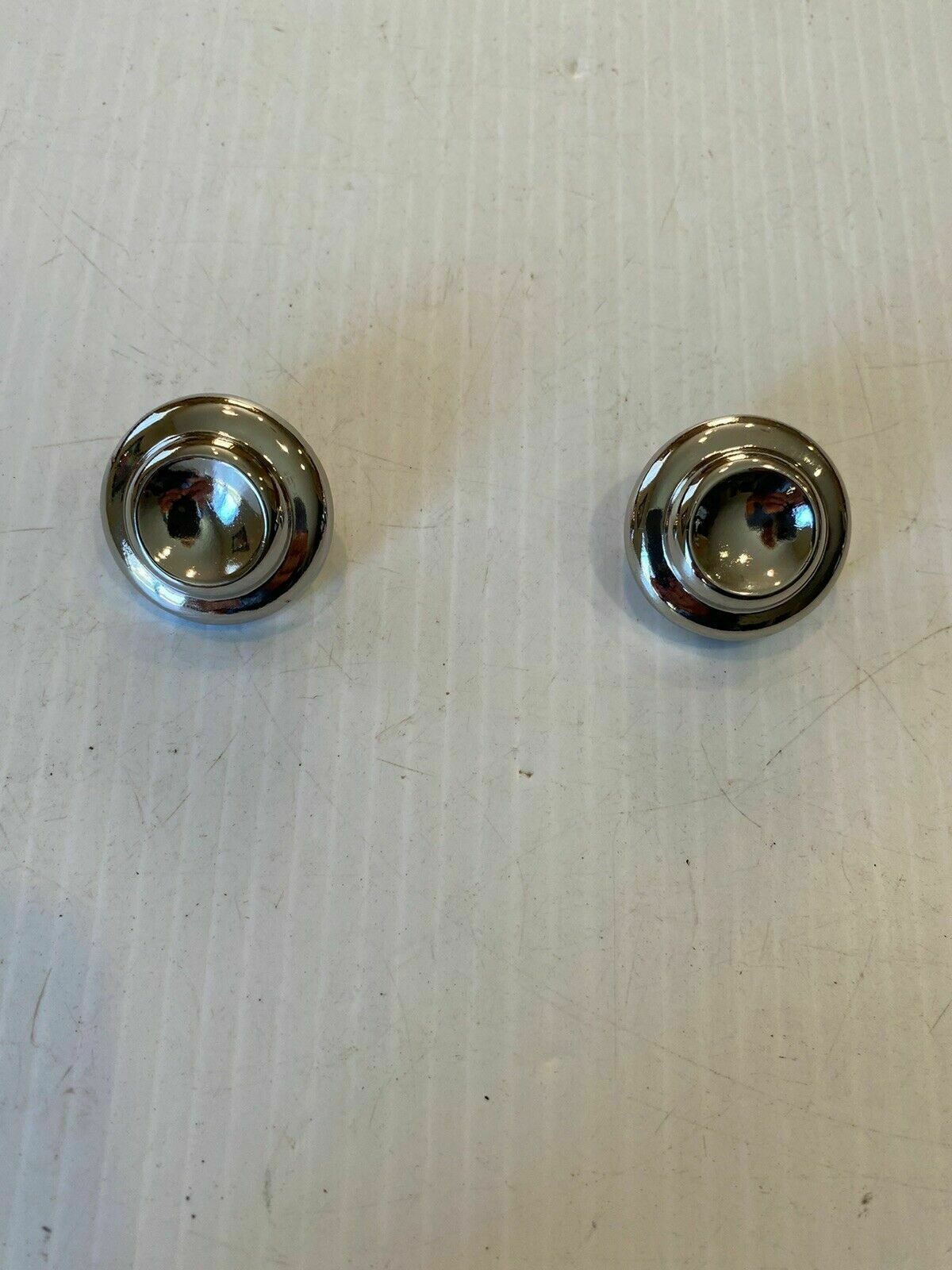 Knobs: Chevy Radio Delete 1955-1959 Chrome Deluxe Truck Block Knobs